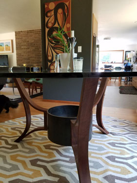Bent Walnut Dining Table